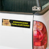 Ermahgerd Turlgerters! Knipperen Bumpersticker (Op Truck)