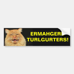 Ermahgerd Turlgerters! Knipperen Bumpersticker