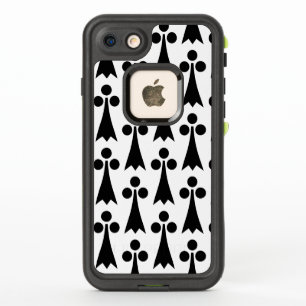 Ermine Pattern, Middeleeuws Patroon, Zwart op Wit