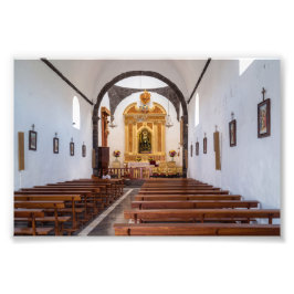Ermita de los Dolores Interior, Lanzarote Foto Afdruk