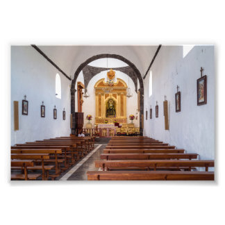 Ermita de los Dolores Interior, Lanzarote Foto Afdruk