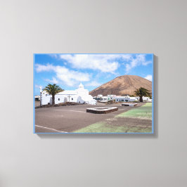 Ermita de los Dolores Kerk, Lanzarote Canvas Afdruk