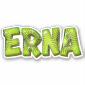 Erna Name Kiwi Design Autocollants (Devant)