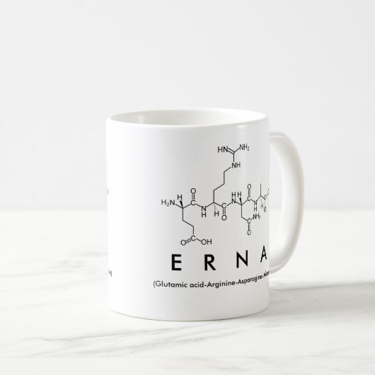 Erna peptide nom mug (Devant droit)