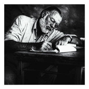 Ernest Hemingway naar Kenia Foto Afdruk