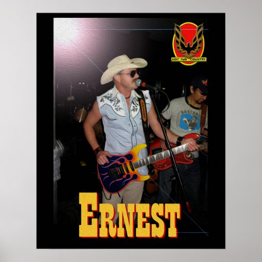 Ernest Hot Tub Poster (Devant)
