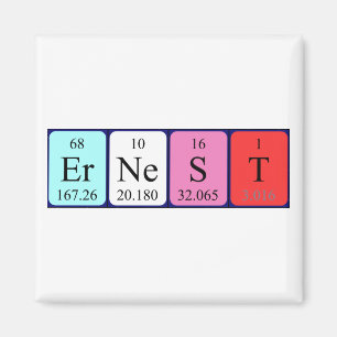 Ernest periodieke table name magnet magneet