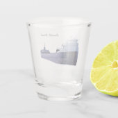Ernest R. Breech shot glass Glas (Achterkant)