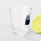 Ernest R. Breech shot glass Glas (Links)