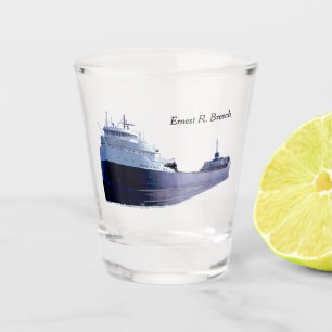 Ernest R. Breech shot glass Glas