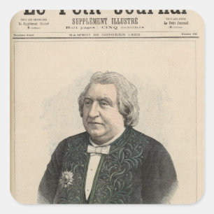 Ernest Renan Vierkante Sticker
