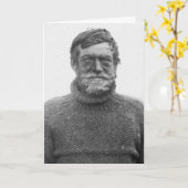 Ernest Shackleton dans la carte antarctique avec (Fleur jaune)