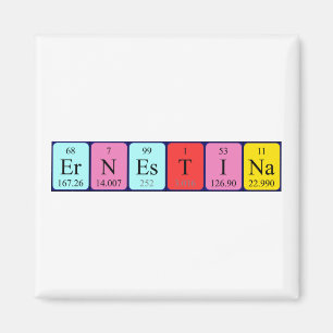 Ernestina periodieke lijstnaam magnet magneet