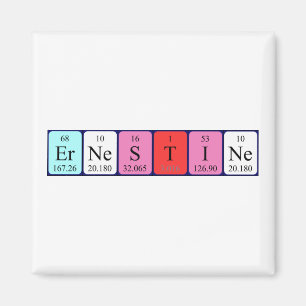 Ernestine periodieke lijstnaam magnet magneet