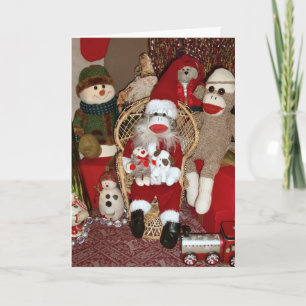 Ernie de Kaart van de Kerstman van de Aap van de