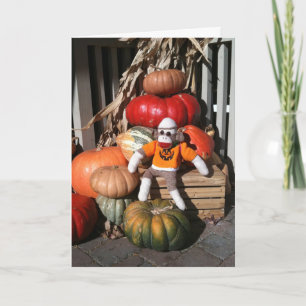 Ernie de Kaart van de Pompoen van Halloween van de