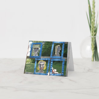 Ernie de Sock Monkey als Art Note Kaart