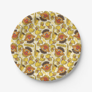Ernie en Rubber Duckie Pattern Papieren Bordje