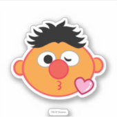 Ernie Face Throwing a Kiss Sticker (Voorkant)