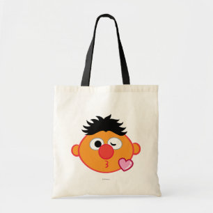 Ernie gezicht dat een kus geeft tote bag