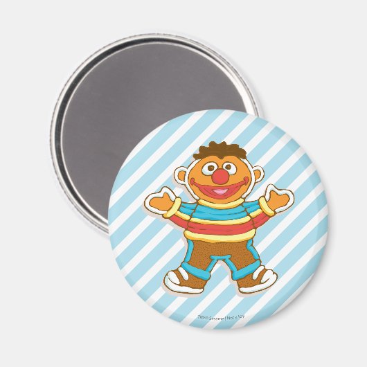Ernie Gingerbrood Magneet (Voorkant / Achterkant)