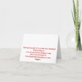 Ernie la carte de note de la salle de billard de s (Dos)