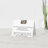 Ernie la carte de note de singe et d'amis du cheva (Dos)