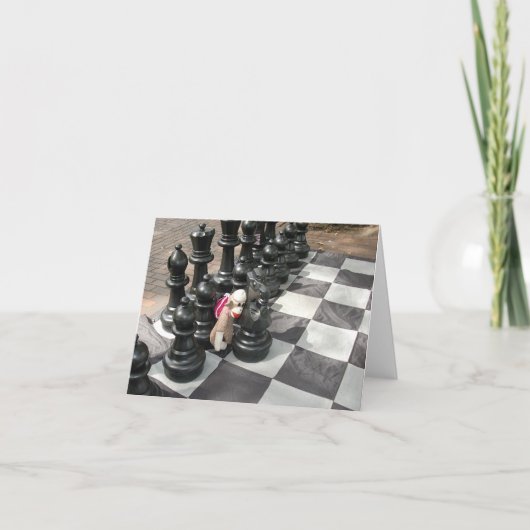 Ernie la carte de note d'échecs de singe de (Devant)