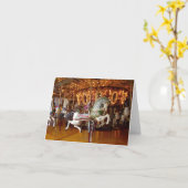 Ernie la carte de note du carrousel de singe de ch (Fleur jaune)