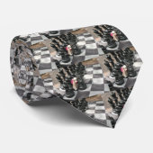 Ernie le cravate d'échecs de singe de chaussette (Roulé)