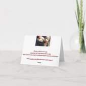 Ernie le singe de choeur et la carte Chihuahua (Dos)