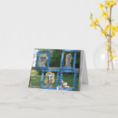 Ernie le singe de soie comme carte de note d'art (Fleur jaune)
