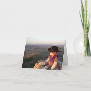 Ernie le Sock Monkey Palouse Washington Carte pour
