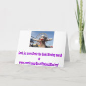 Ernie Monkey Sock Libre Range Peeps Carte de Pâque (Dos)