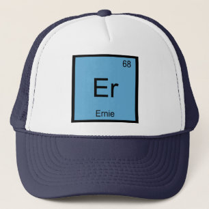 Ernie Name Chemistry Element Periodieke Tabel Trucker Pet
