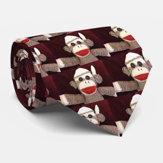 Ernie the Sock Monkey Stropdas (Opgerold)