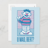 Ernie | U Mad, Bert? Briefkaart (Voorkant / Achterkant)