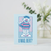 Ernie | U Mad, Bert? Briefkaart (Staand voorkant)