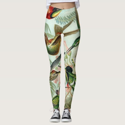 Ernst Haeckel Art Print: Trochilidae Leggings (Voorkant)