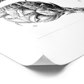 Ernst Haeckel Coniferae Black en White Poster (Hoek)