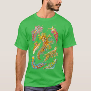 Ernst Haeckel Nudibranch Zee Slugs T-shirt