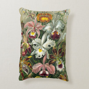 Ernst Haeckel Orchideeën, Oude Regenwoud Bloemen Accent Kussen