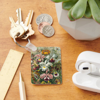  Ernst Haeckel Orchideeën, regenwoudbloemen Sleutelhanger