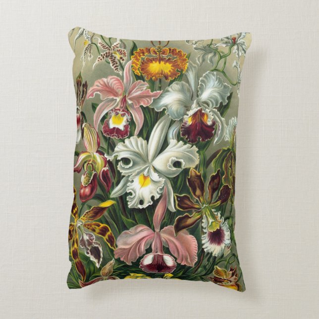Ernst Haeckel Orchids,  regenwoudbloemen Accent Kussen (Achterkant (Verticaal))