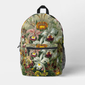 Ernst Haeckel Orchids, regenwoudbloemen Bedrukte Rugzak (Voorkant)