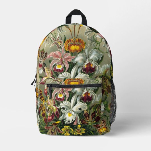 Ernst Haeckel Orchids, regenwoudbloemen Bedrukte Rugzak (Voorkant)