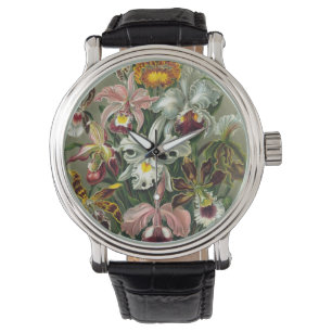 Ernst Haeckel Orchids,  regenwoudbloemen Horloge