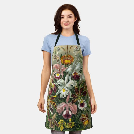 Ernst Haeckel Orchids, regenwoudbloemen Schort (Gedragen)