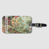 Ernst Haeckel  Retro Mushroom Bagagelabel (Voorkant (horizontaal))