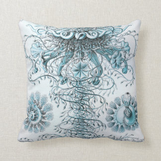 Ernst Haeckel Siphonophorae Jellyfish Blauwfles Kussen